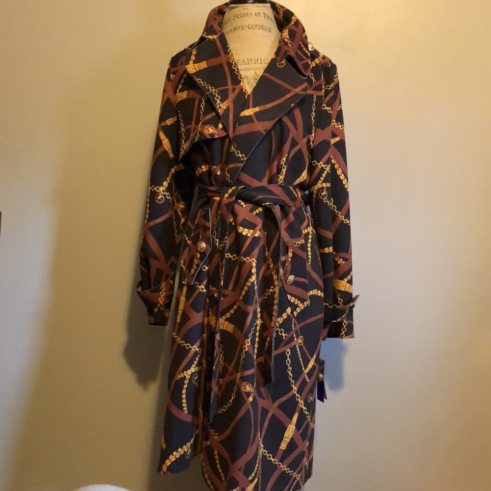 Nygard belted trench jacket coat medium